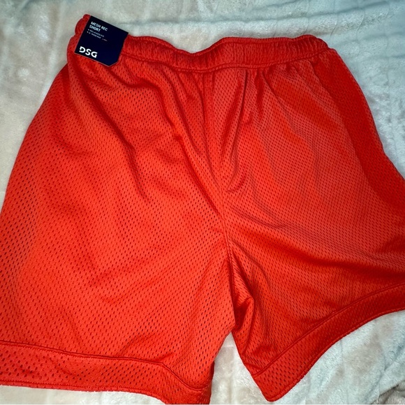 DSG Vibrant Red Men's Mesh Rec Athletic Shorts - Picture 2 of 3
